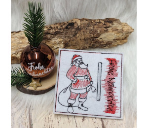 2€ ZUSATZTÜRCHEN 5. Dezember - Stickserie - 10 Geld- oder Gutscheinkartenhülle Vol. 3